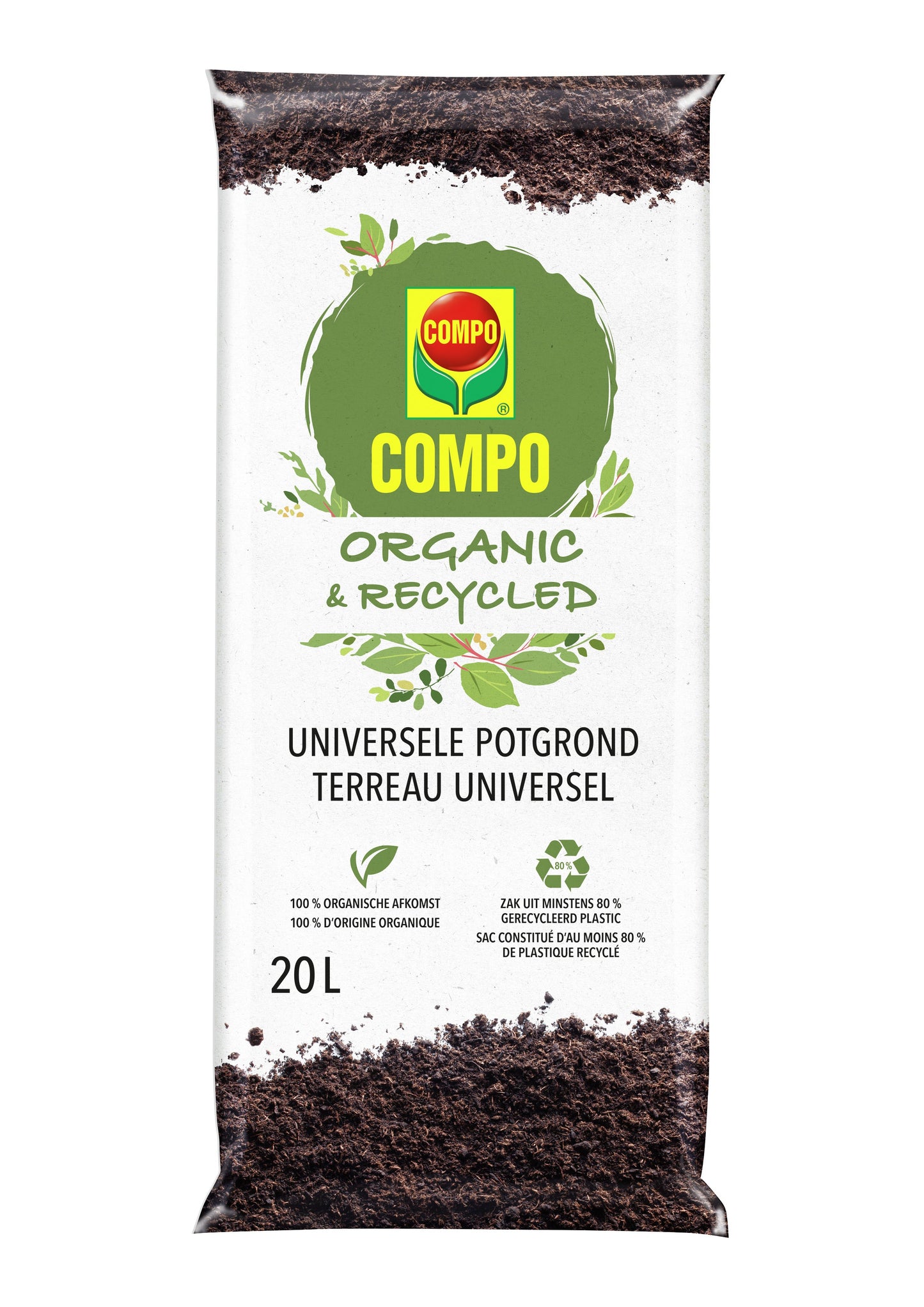 Compo ORGANIC & RECYCLED - UNIVERSELE POTGROND 20 L