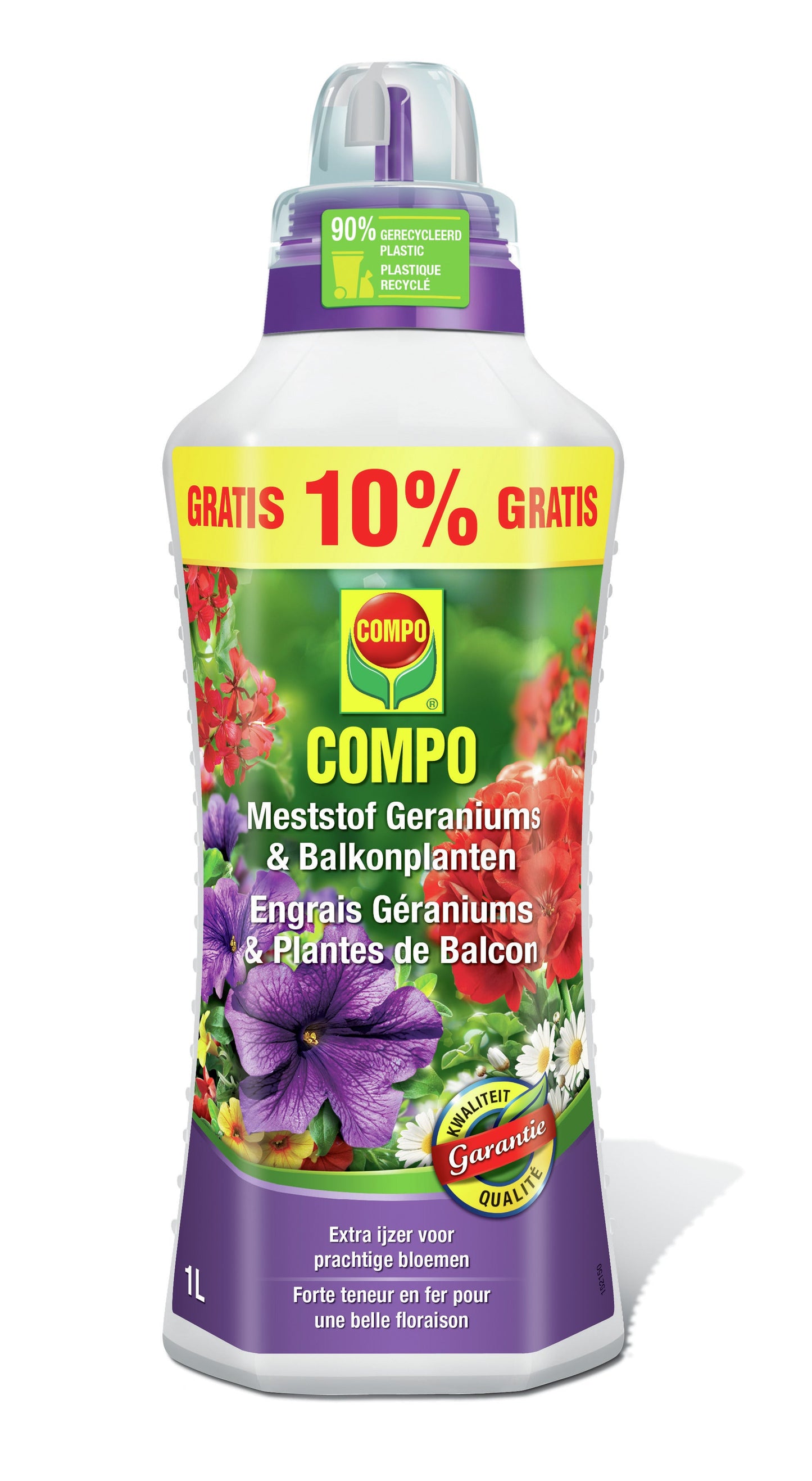 Compo VLOEIBARE MESTSTOF GERANIUMS & BALKONPLANTEN 1 L