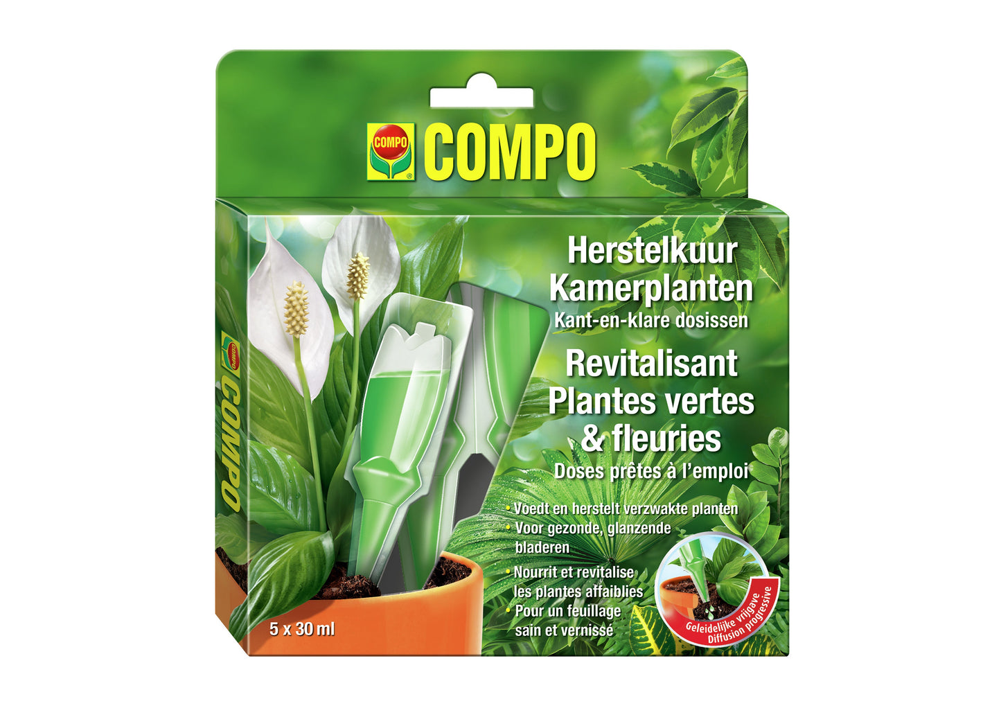 Compo VOEDINGSKUUR KAMERPLANTEN (5 x 30 ML)
