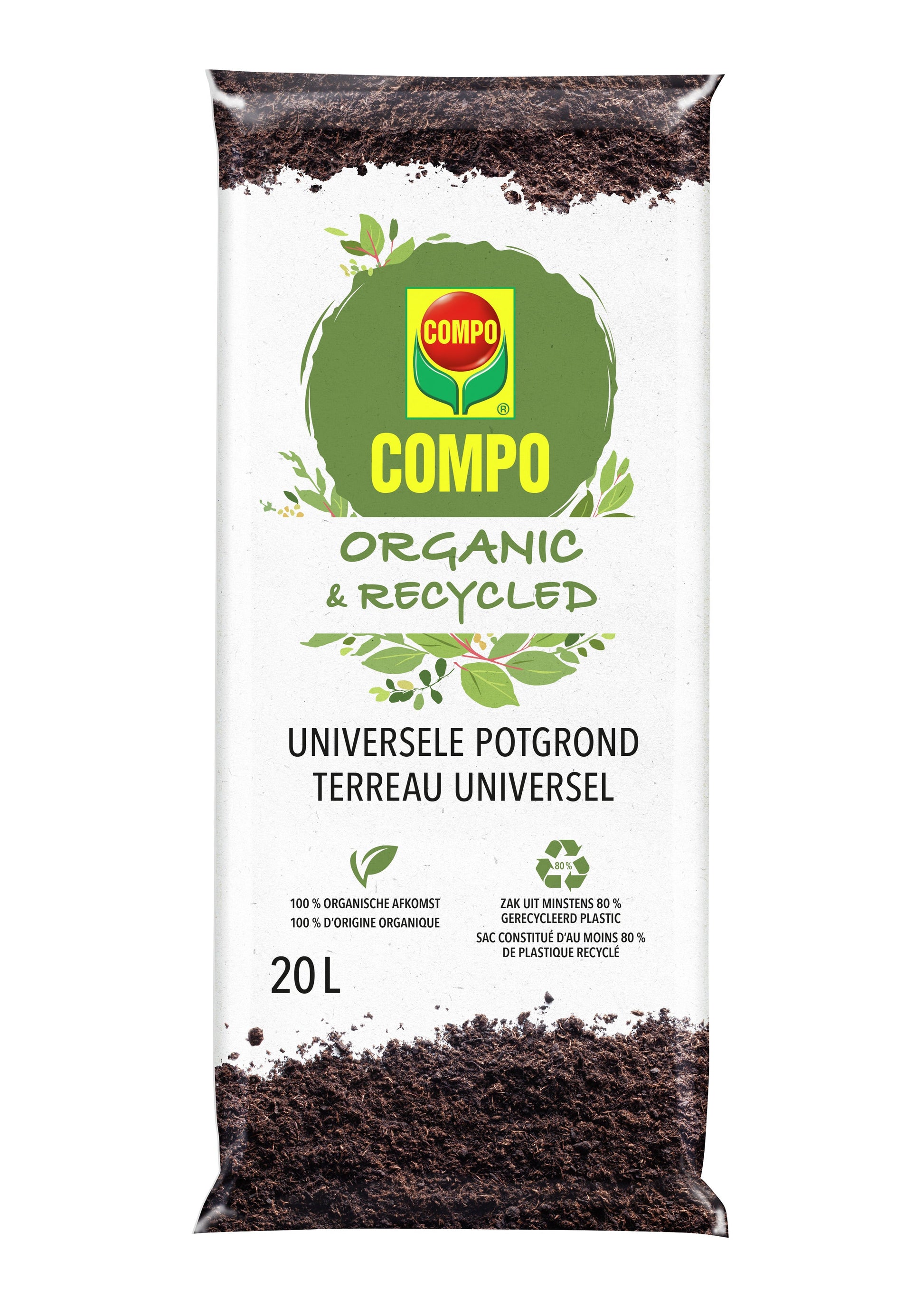 Compo ORGANIC & RECYCLED - UNIVERSELE POTGROND 20 L