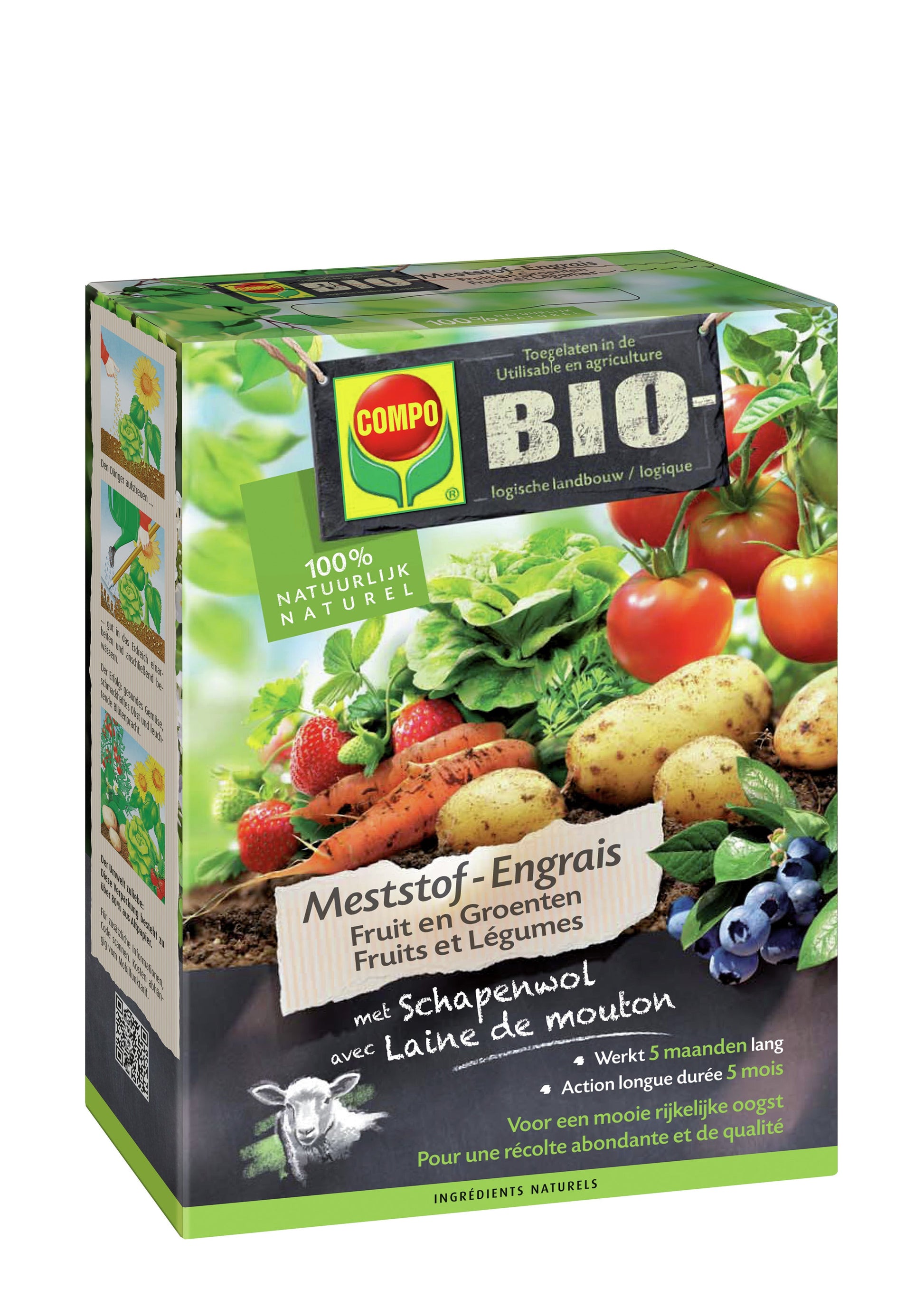 Compo MESTSTOF FRUIT & GROENTEN 3,5 KG