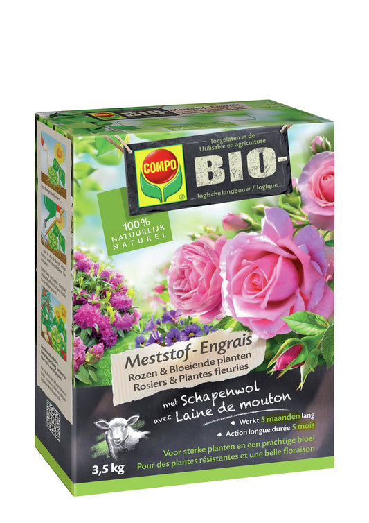 Compo MESTSTOF ROZEN & BLOEIENDE PLANTEN 3,5 KG