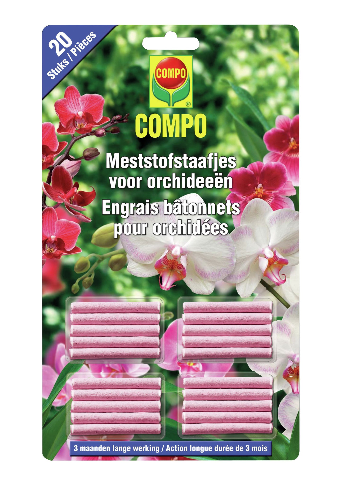 Compo MESTSTOFSTAAFJES ORCHIDEEËN 20 ST