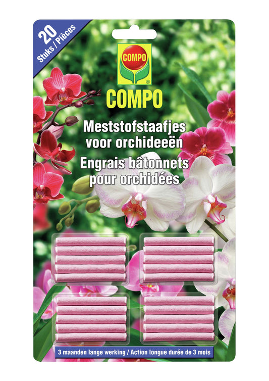 Compo MESTSTOFSTAAFJES ORCHIDEEËN 20 ST