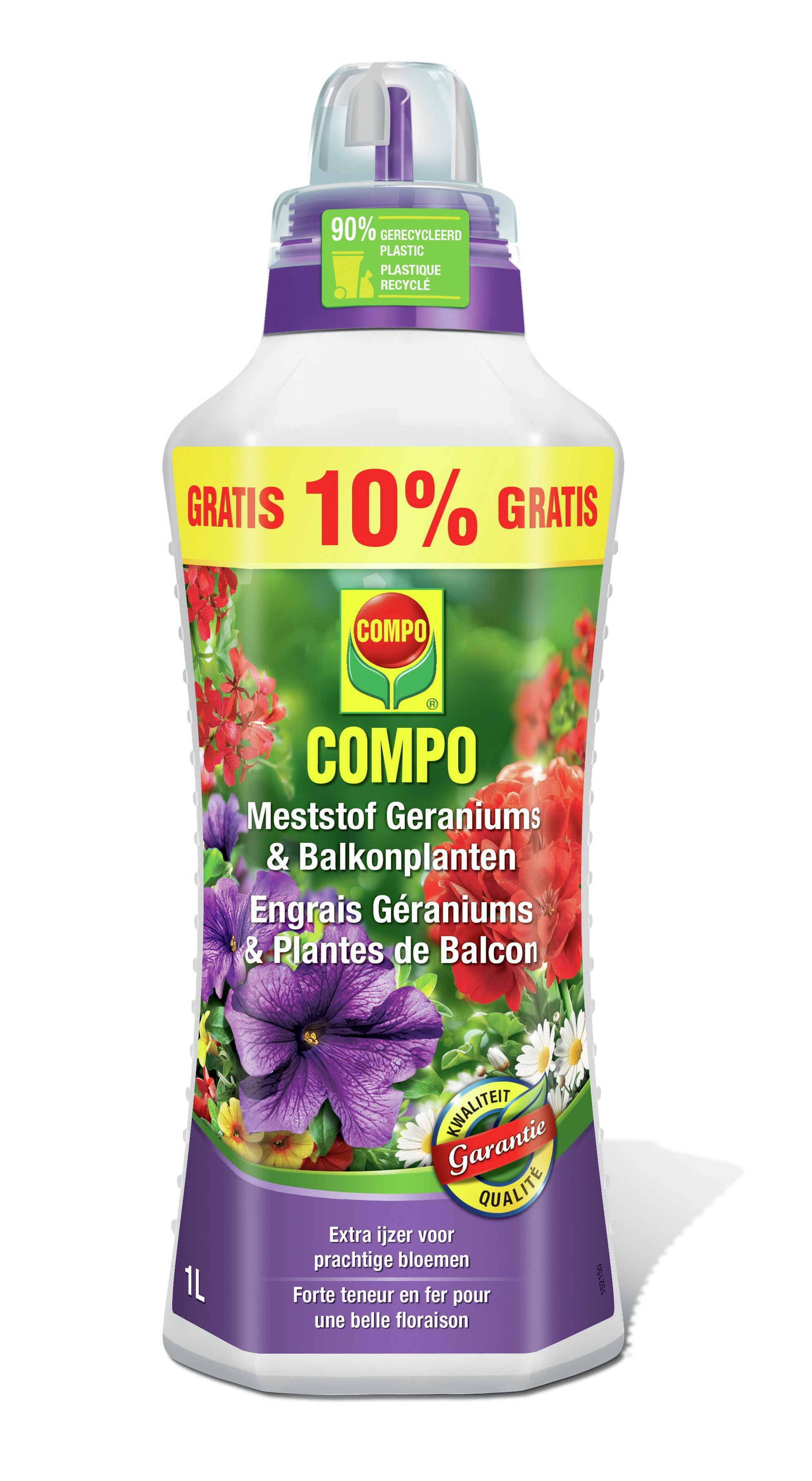 Compo VLOEIBARE MESTSTOF GERANIUMS & BALKONPLANTEN 1 L