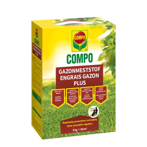 Compo GAZONMESTSTOF PLUS (INDIRECTE WERKING ONKRUID & MOS) 3 KG