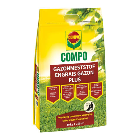 Compo GAZONMESTSTOF PLUS (INDIRECTE WERKING ONKRUID & MOS) 10 KG